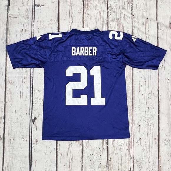 Boys Kids Tiki Barber New York Giants Adidas NFL Football Jersey - Picture 2 of 7